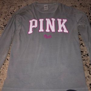 grey long sleeve pink brand